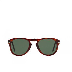 Persol Havana PO0714 24/31 Green Lens Sunglasses
